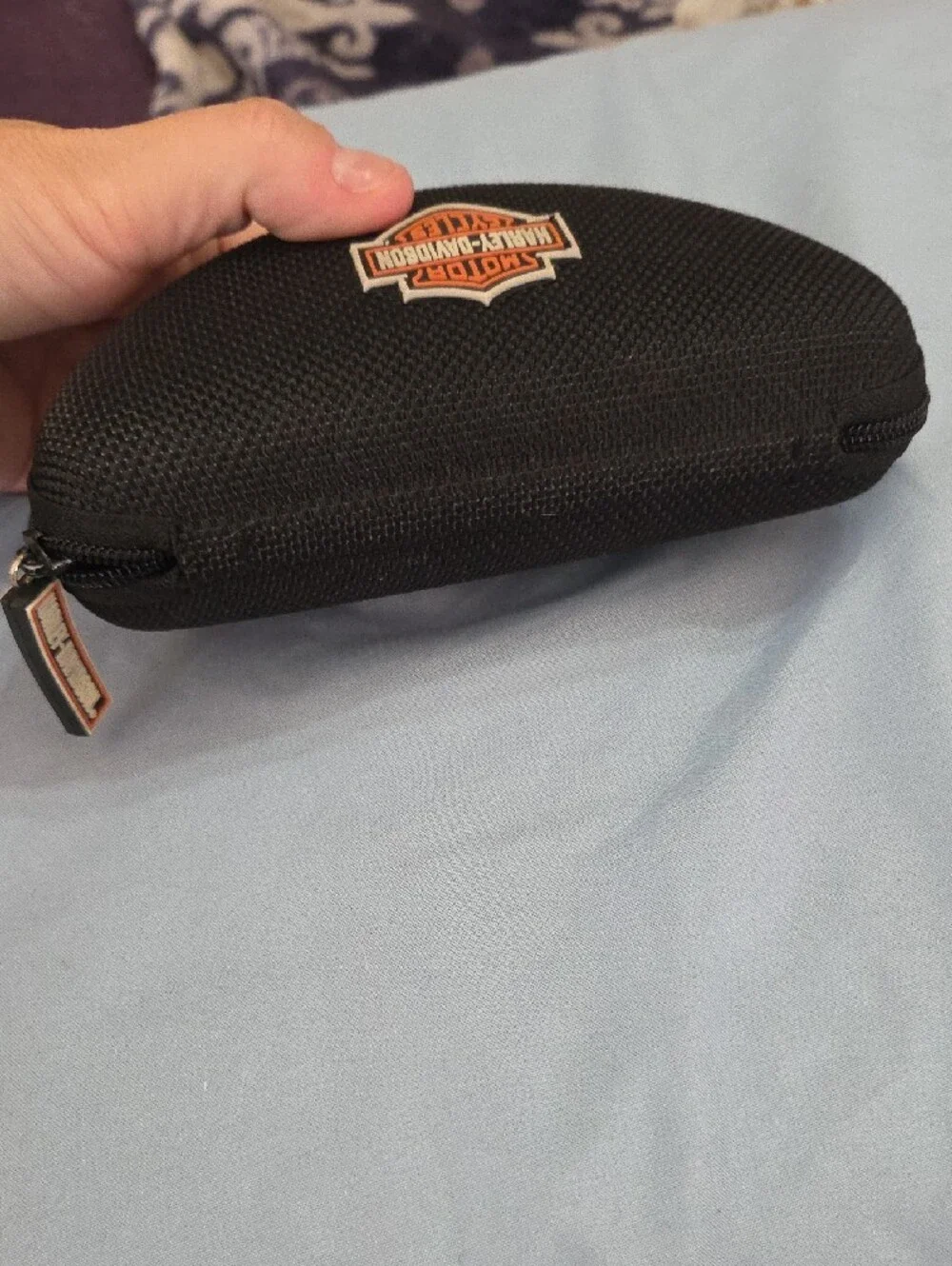 Harley-Davidson Black Semi-Rigid Sunglasses CASE ONLY with Orange Logo